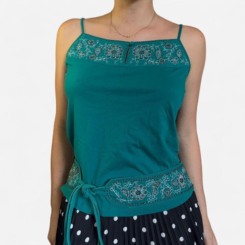 Boho vintage floral cami